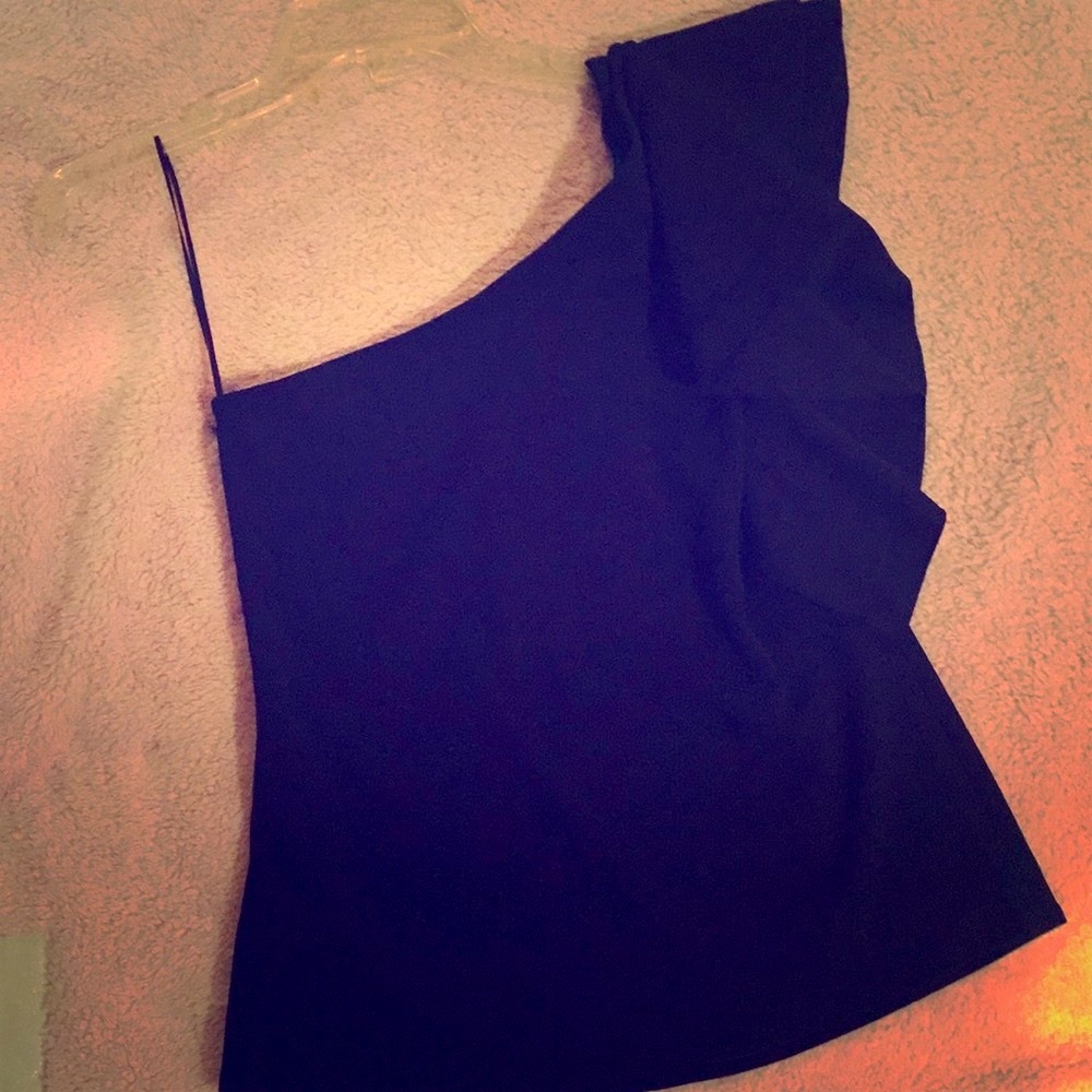 Banana republic one shoulder top.